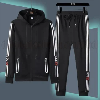 Black trouser&hoodie set
