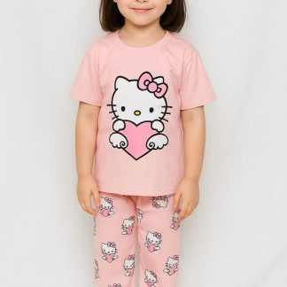 Cotton Pink T-Shirt And ong Pant Set (3 Month – 12 Year)