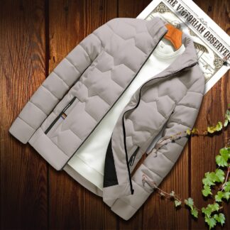 Premium  Windproof Padded Jacket | Cream Silver