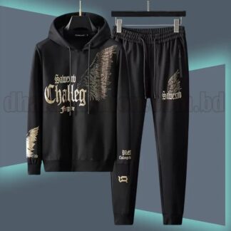 Black trouser&hoodie set