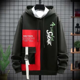 Black Cotton premium Hoodie)