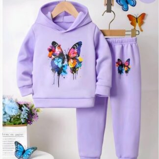 Winter Outfit Hoodie and Pant set  For Girls