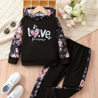 Winter Outfit Hoodie and Pant set  For Kids