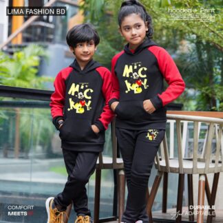Kids “Micky Mouse”Hoodie and Pant set (Boys & Girls) Black