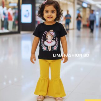 100% Cotton Pant & T-Shirt Set for Kids (3M–12Y)