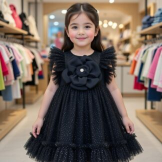 Luxurious Girls Frock Dresses Black