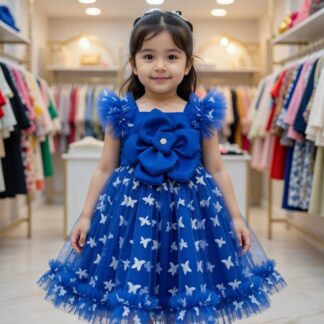 Luxurious Girls Frock Dresses Blue
