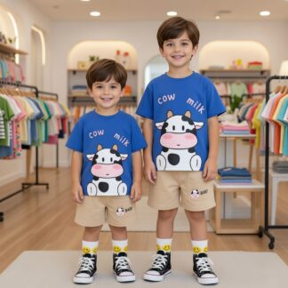 Premium Long jeans pant and cotton baby T shirt set - (3 months - 6 year)