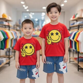 Premium Long jeans pant and cotton baby T shirt set - (3 months - 6 year)