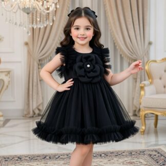 Luxurious Girls Frock Dresses Black