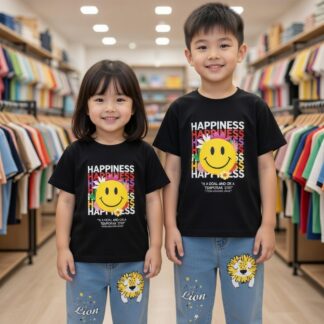 Premium Long jeans pant and cotton baby T shirt set - (3 months - 6 year)